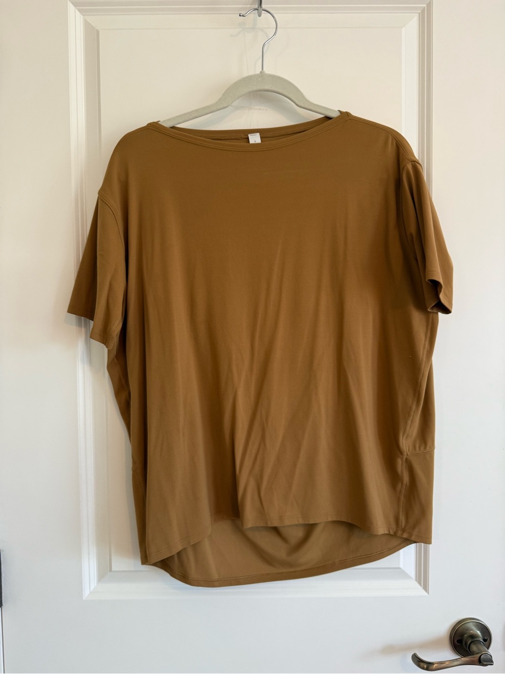 Lululemon Back in Action Short Sleeve Nulu matariel Bold Beige - Picture 2 of 4